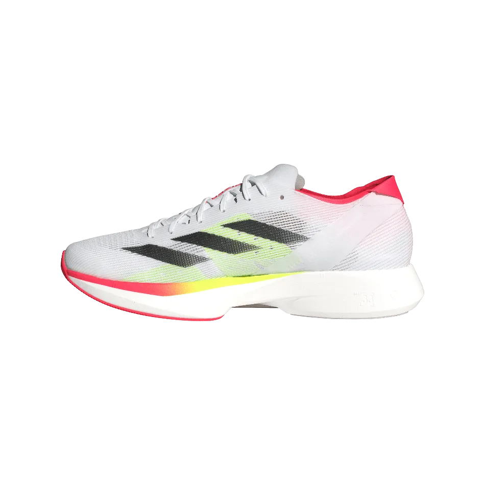 Adidas Men's Adizero Takumi Sen 10 Running Shoes in Cloud White/Core Black/Lucid Red SS25