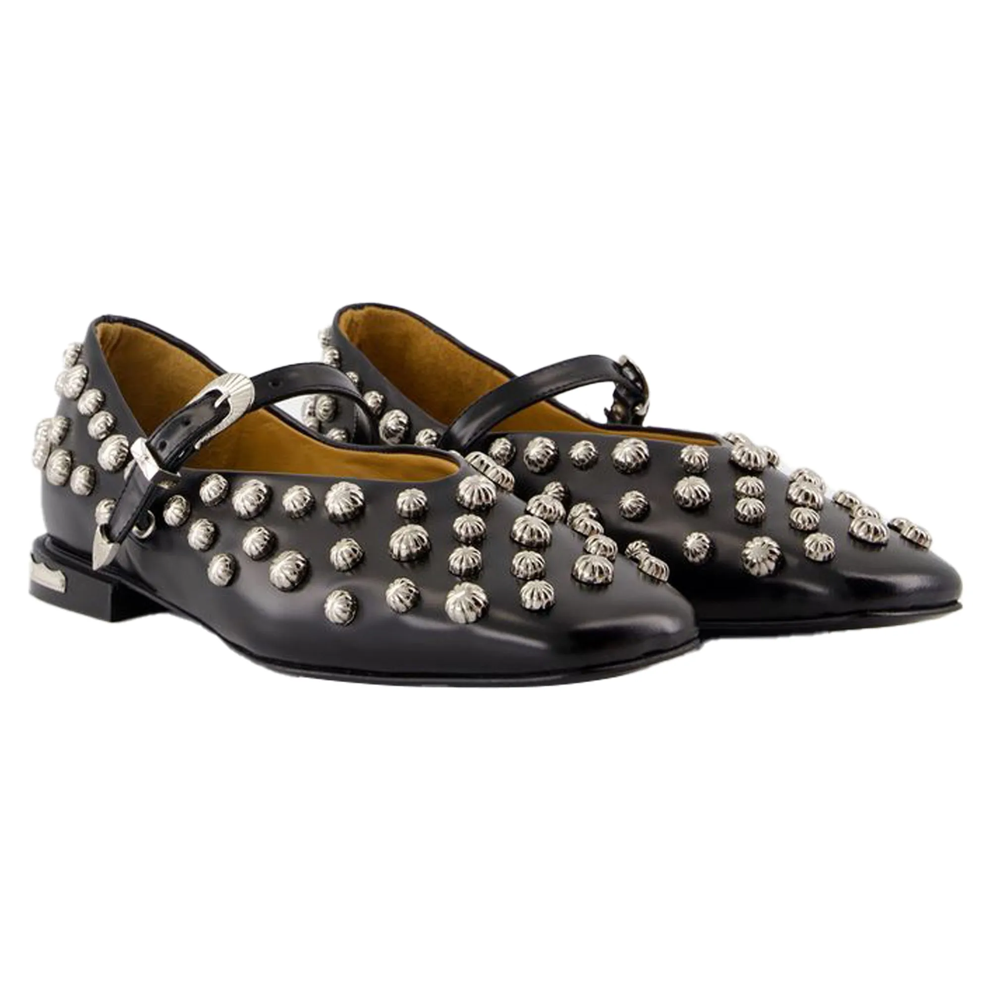 Aj1374 Ballerinas - Toga Pulla - Leather - Black