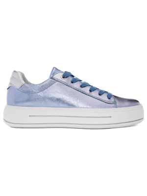 Ara Canberra Lace Up Metallic Trainer
