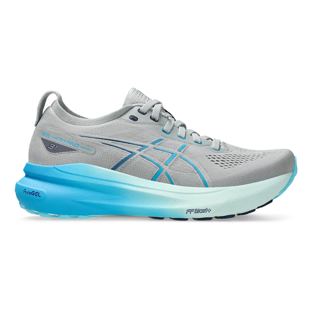 Asics Gel Kayano 31 - Piedmont Grey - Digital Aqua