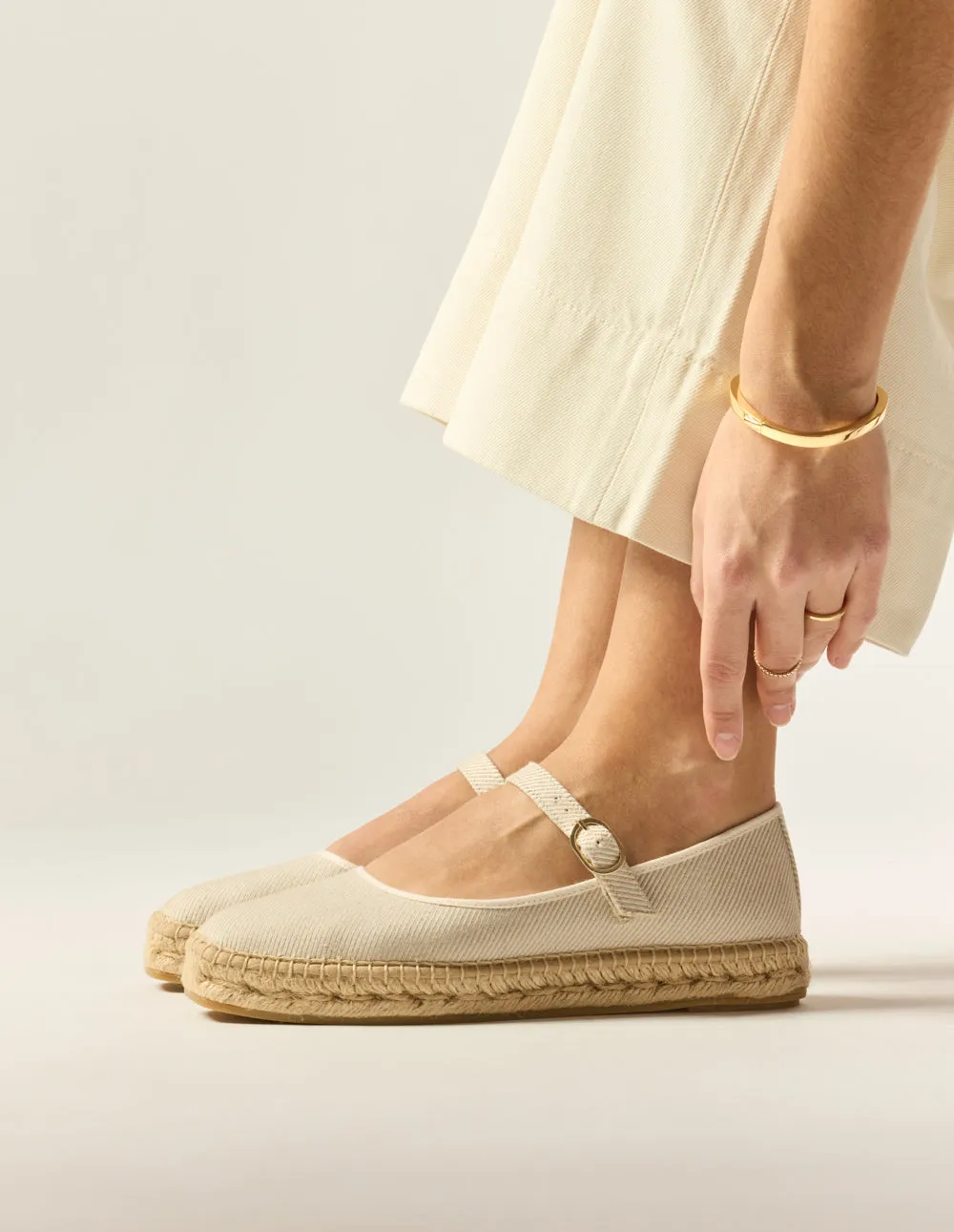 Bebi Espadrilles - Beige canvas