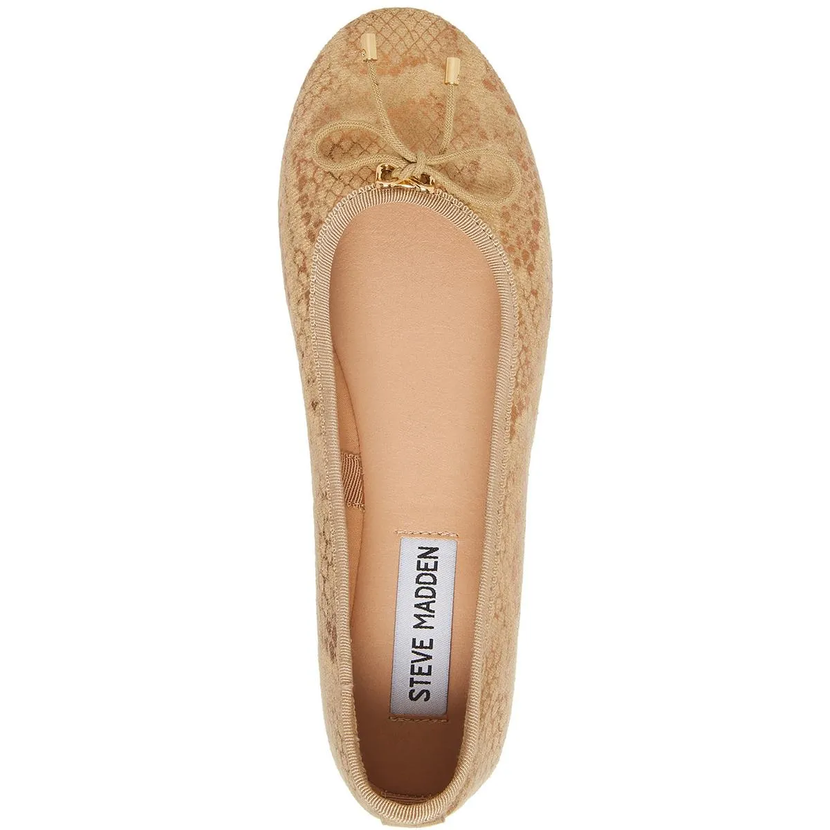 Blossoms Womens Faux Leather Embellished Ballet Shoes