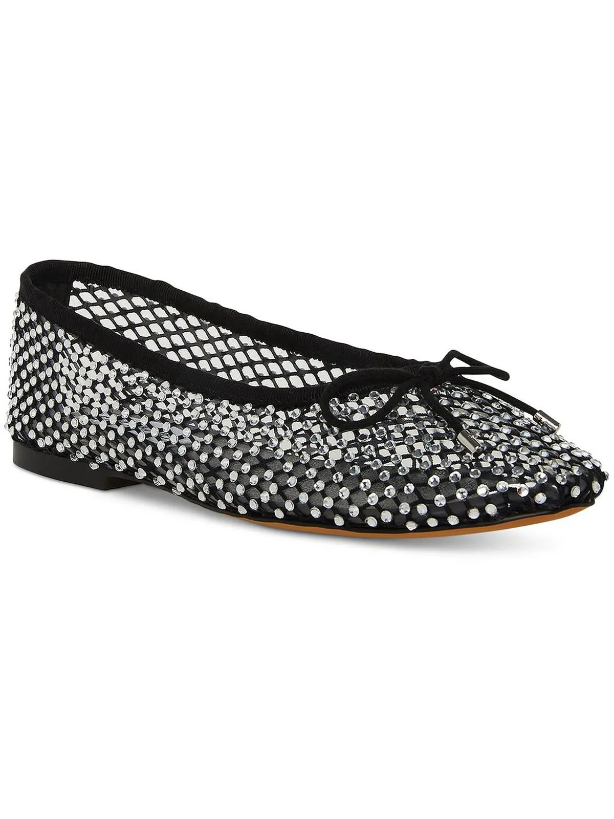Blossoms Womens Faux Leather Embellished Ballet Shoes