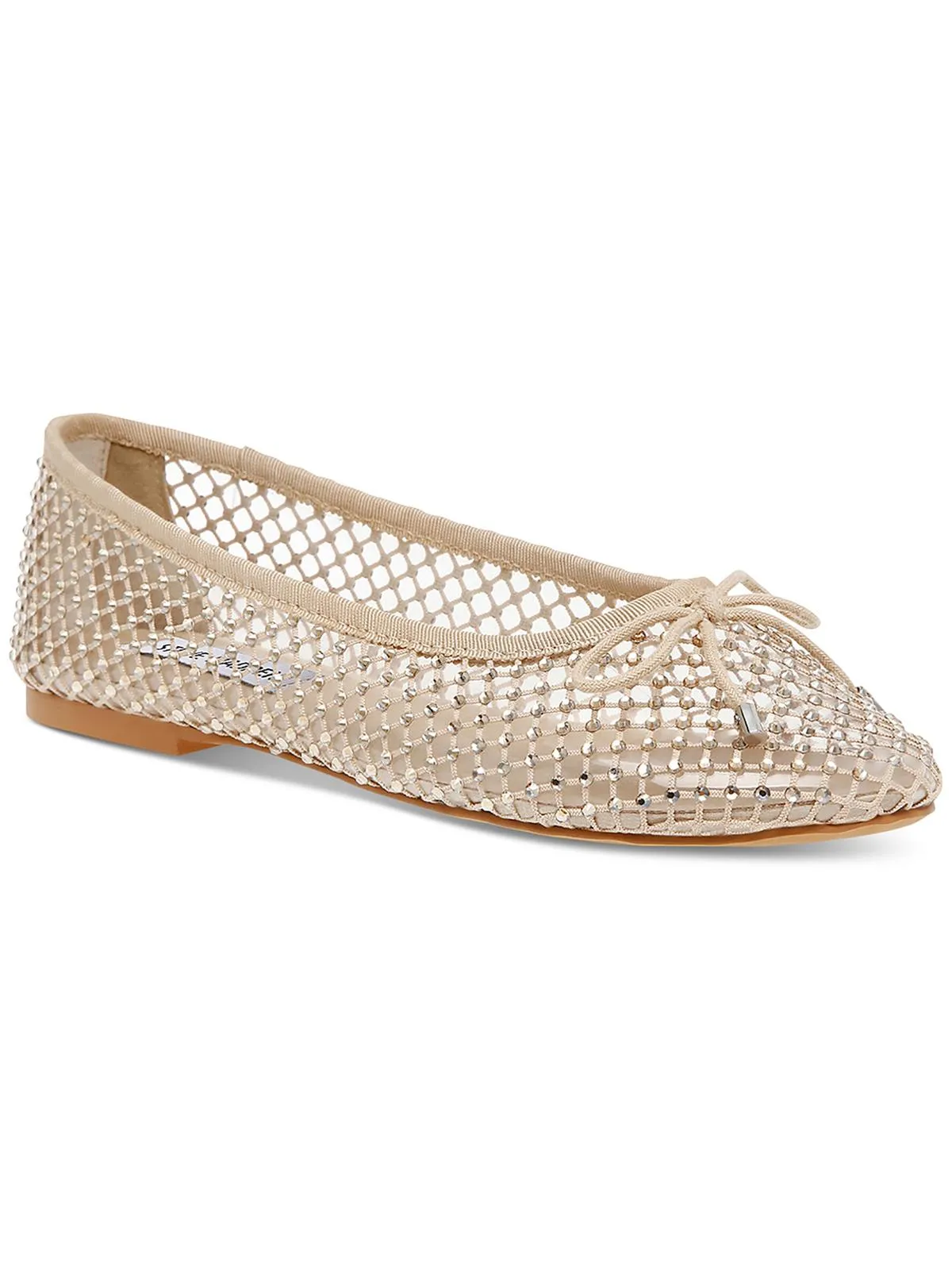 Blossoms Womens Faux Leather Embellished Ballet Shoes
