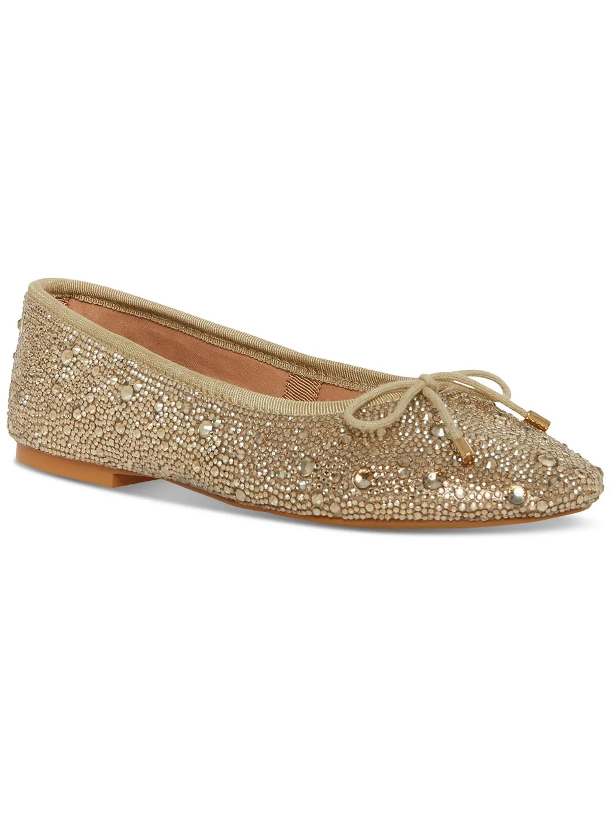 Blossoms Womens Faux Leather Embellished Ballet Shoes