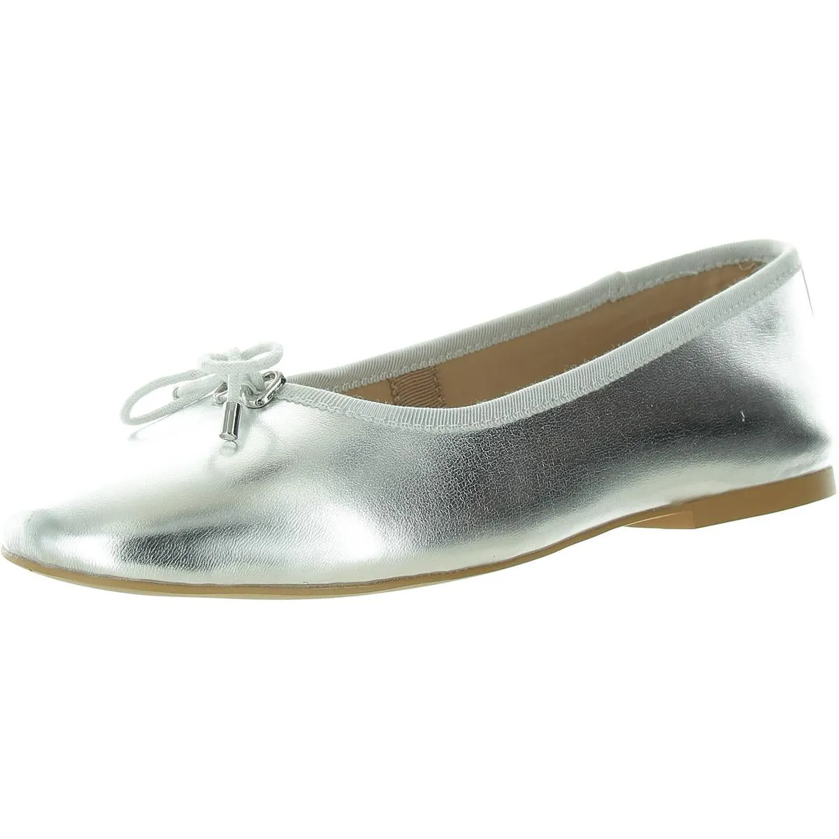 Blossoms Womens Faux Leather Embellished Ballet Shoes