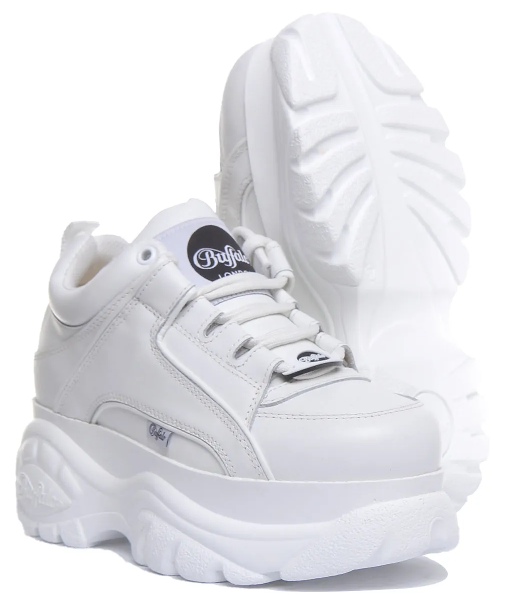Buffalo 1339-14 2.0 Platform Trainer In White Shoes Buffalo