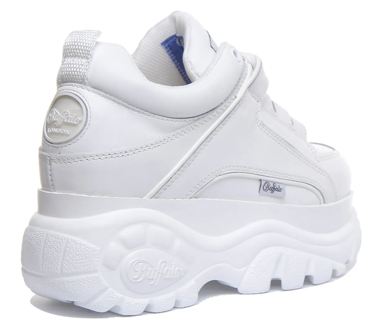 Buffalo 1339-14 2.0 Platform Trainer In White Shoes Buffalo