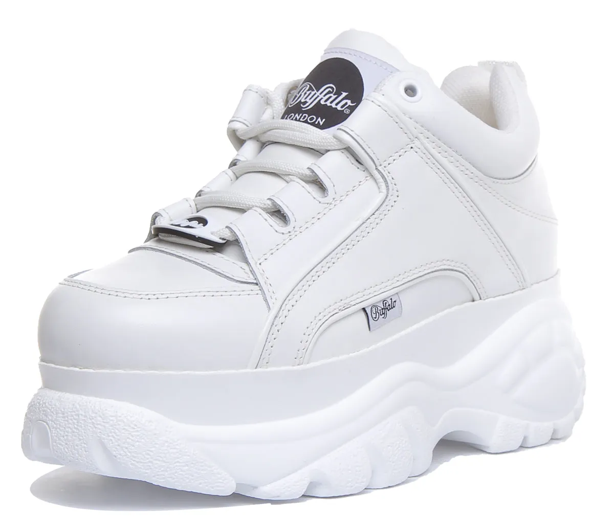 Buffalo 1339-14 2.0 Platform Trainer In White Shoes Buffalo