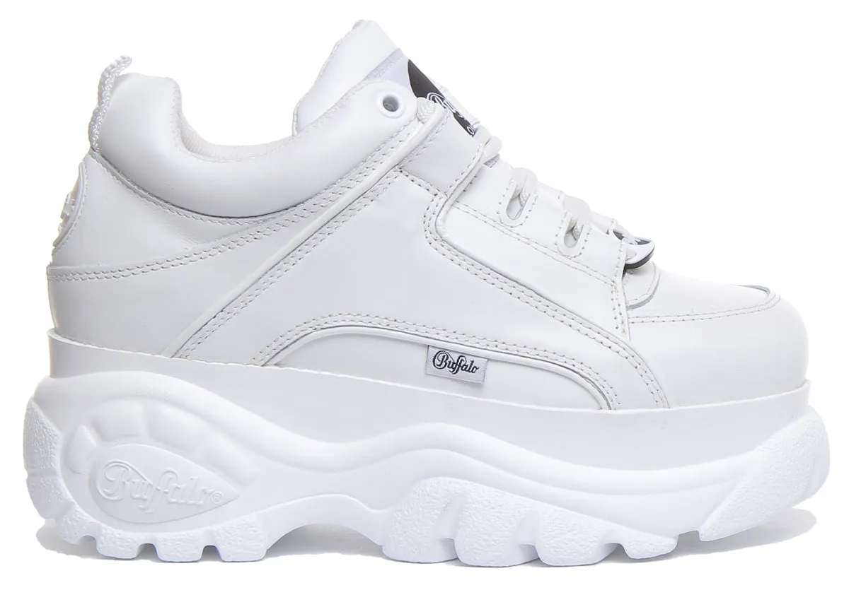 Buffalo 1339-14 2.0 Platform Trainer In White Shoes Buffalo