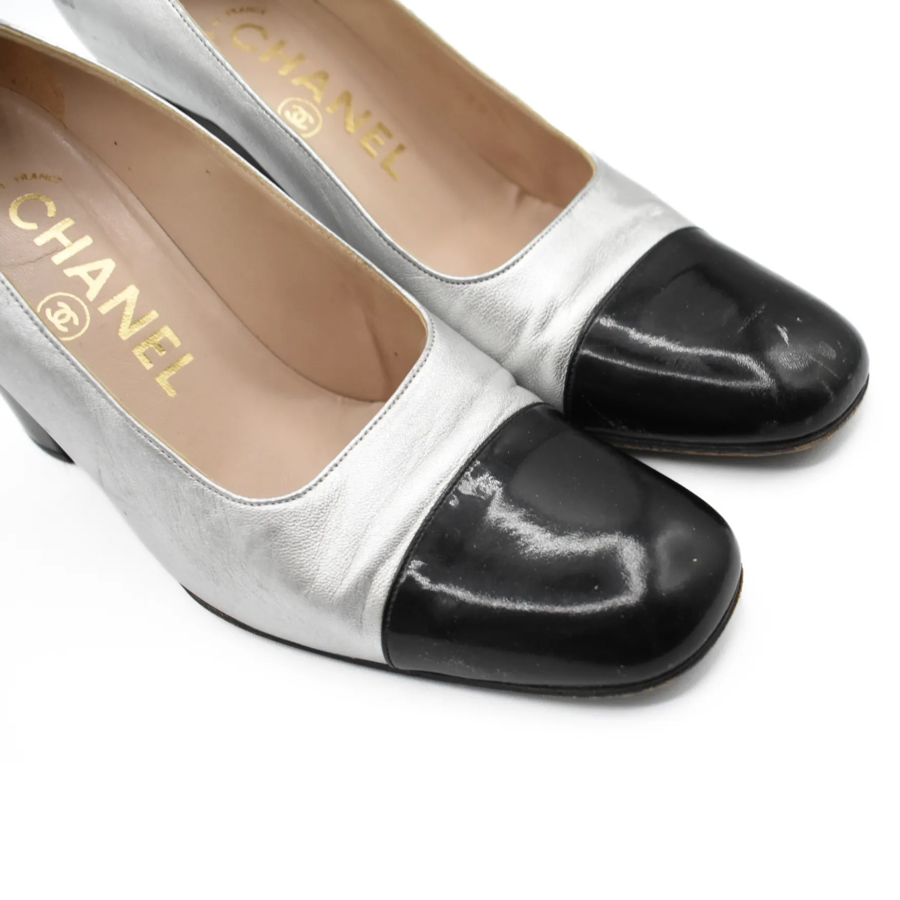 Chanel Silver Heels - Women's 35.5