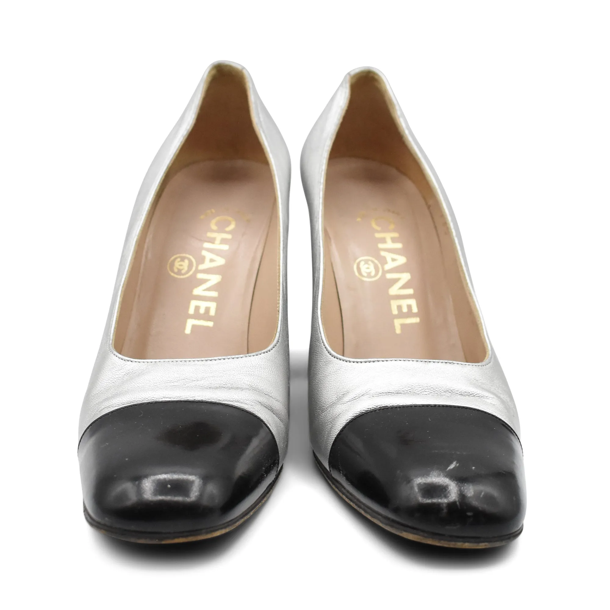 Chanel Silver Heels - Women's 35.5