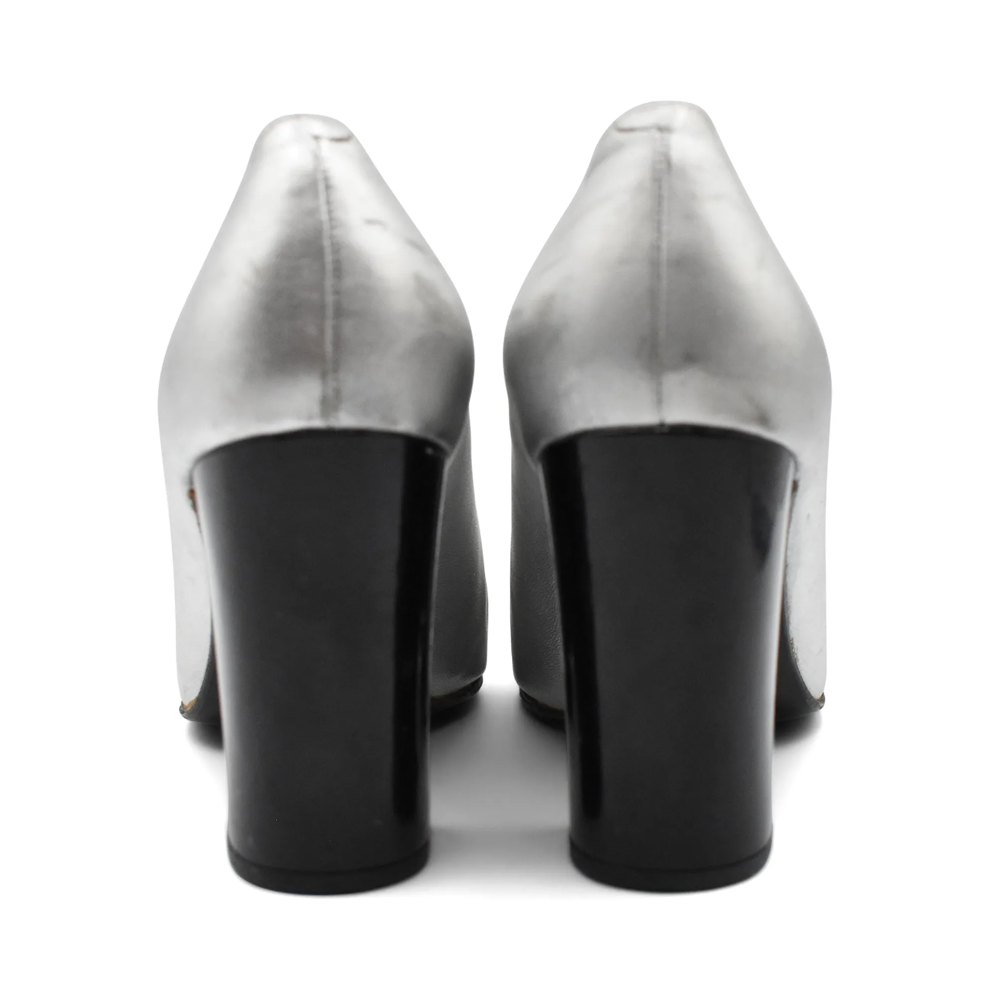 Chanel Silver Heels - Women's 35.5