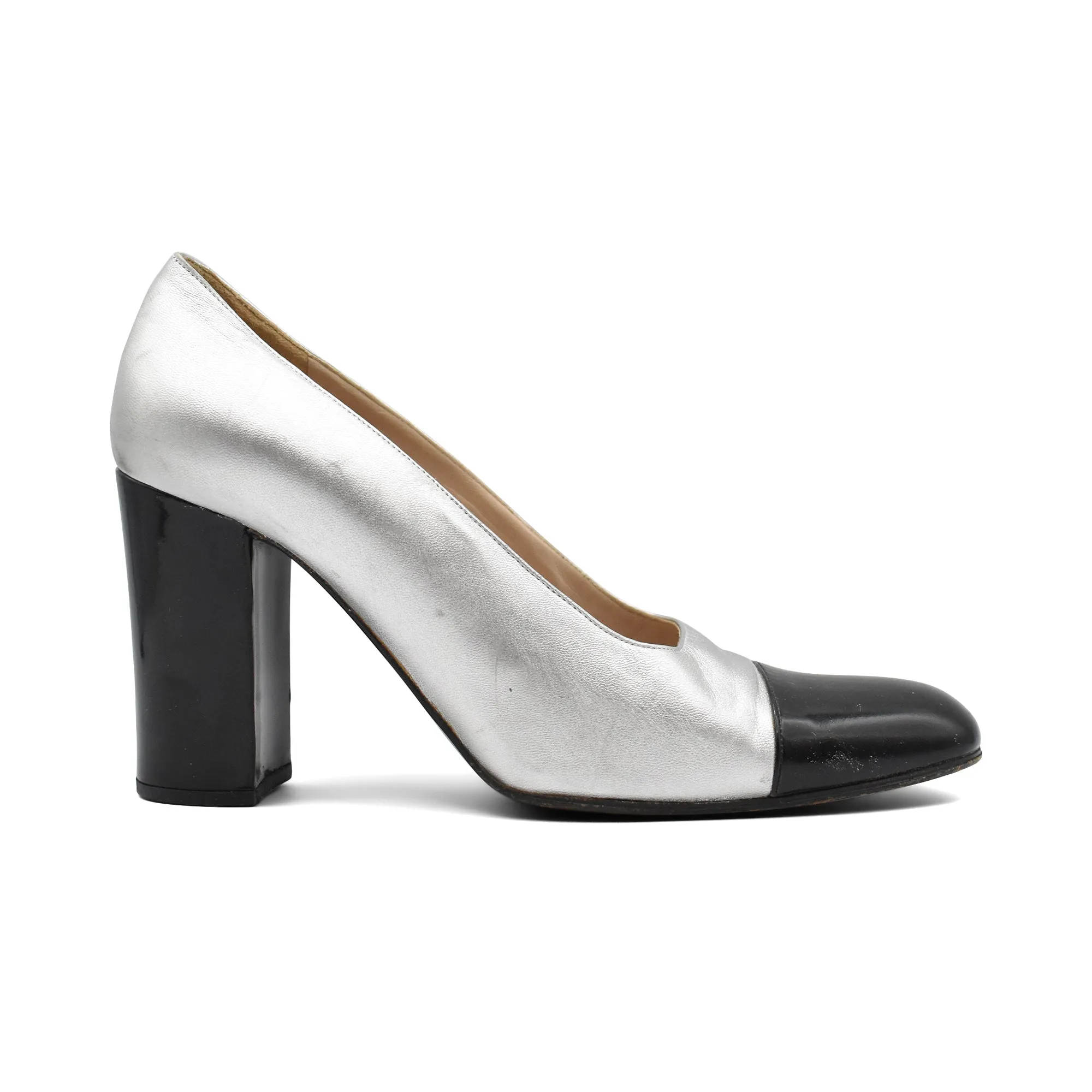Chanel Silver Heels - Women's 35.5