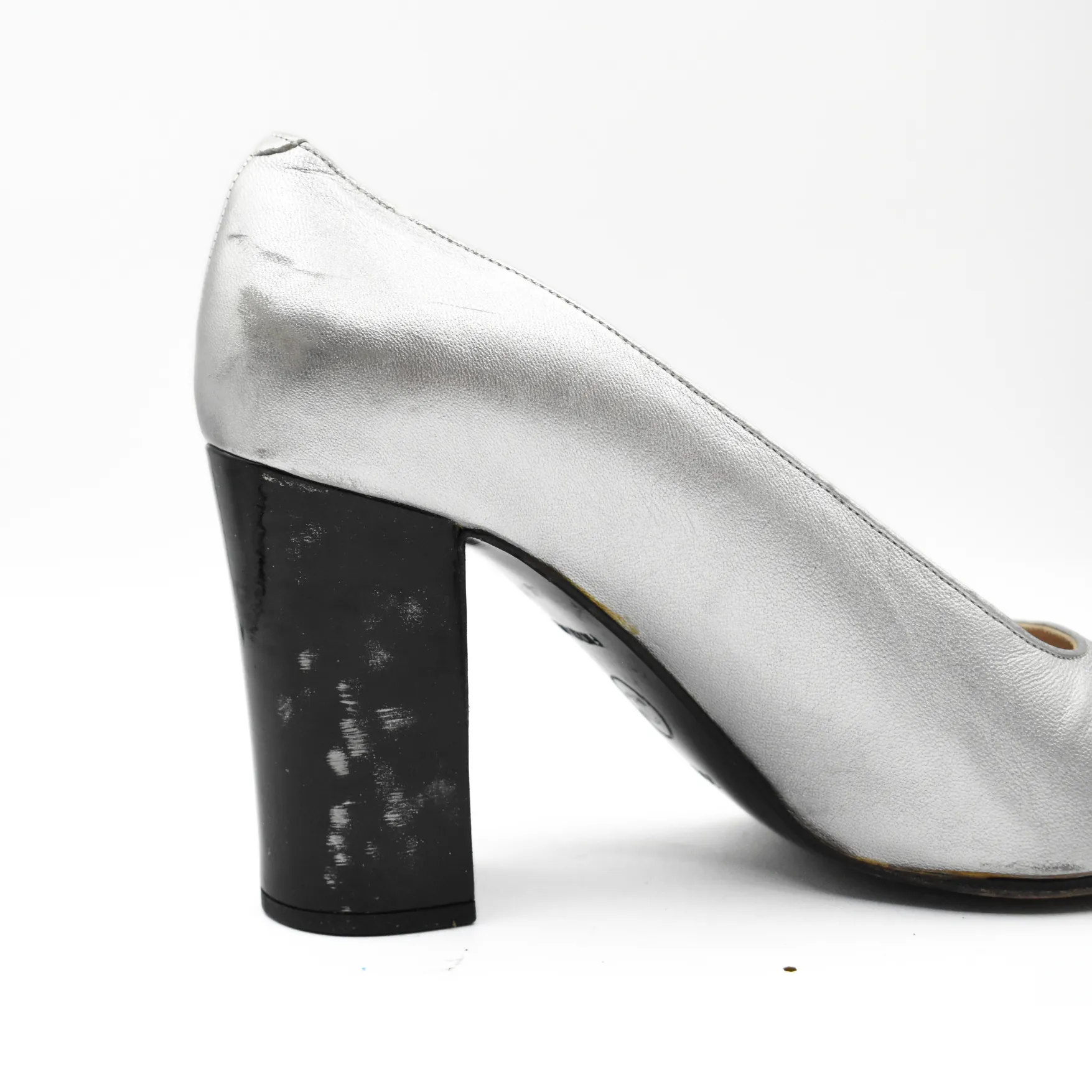 Chanel Silver Heels - Women's 35.5