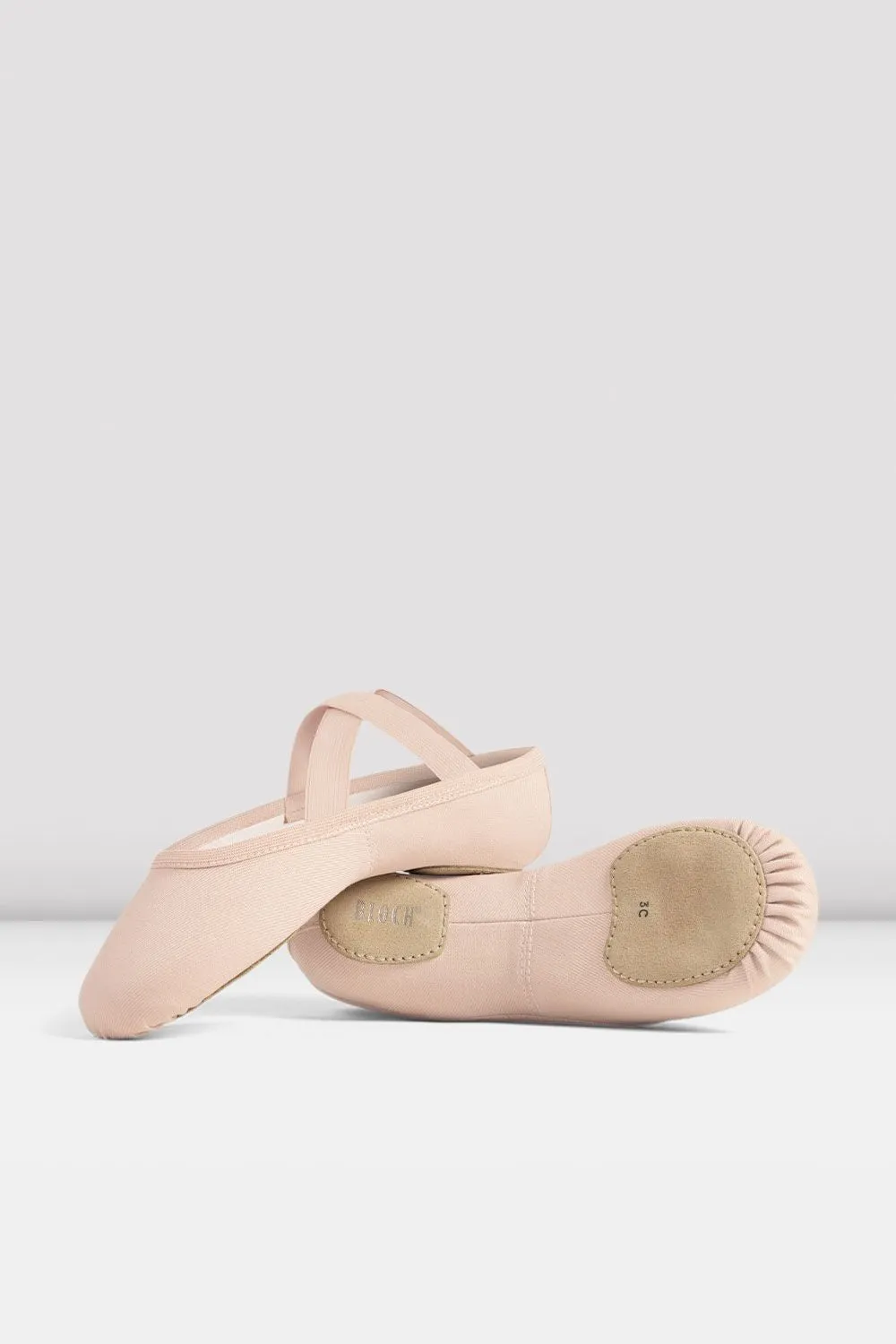 Childrens Performa Stretch Canvas Ballet Shoes
