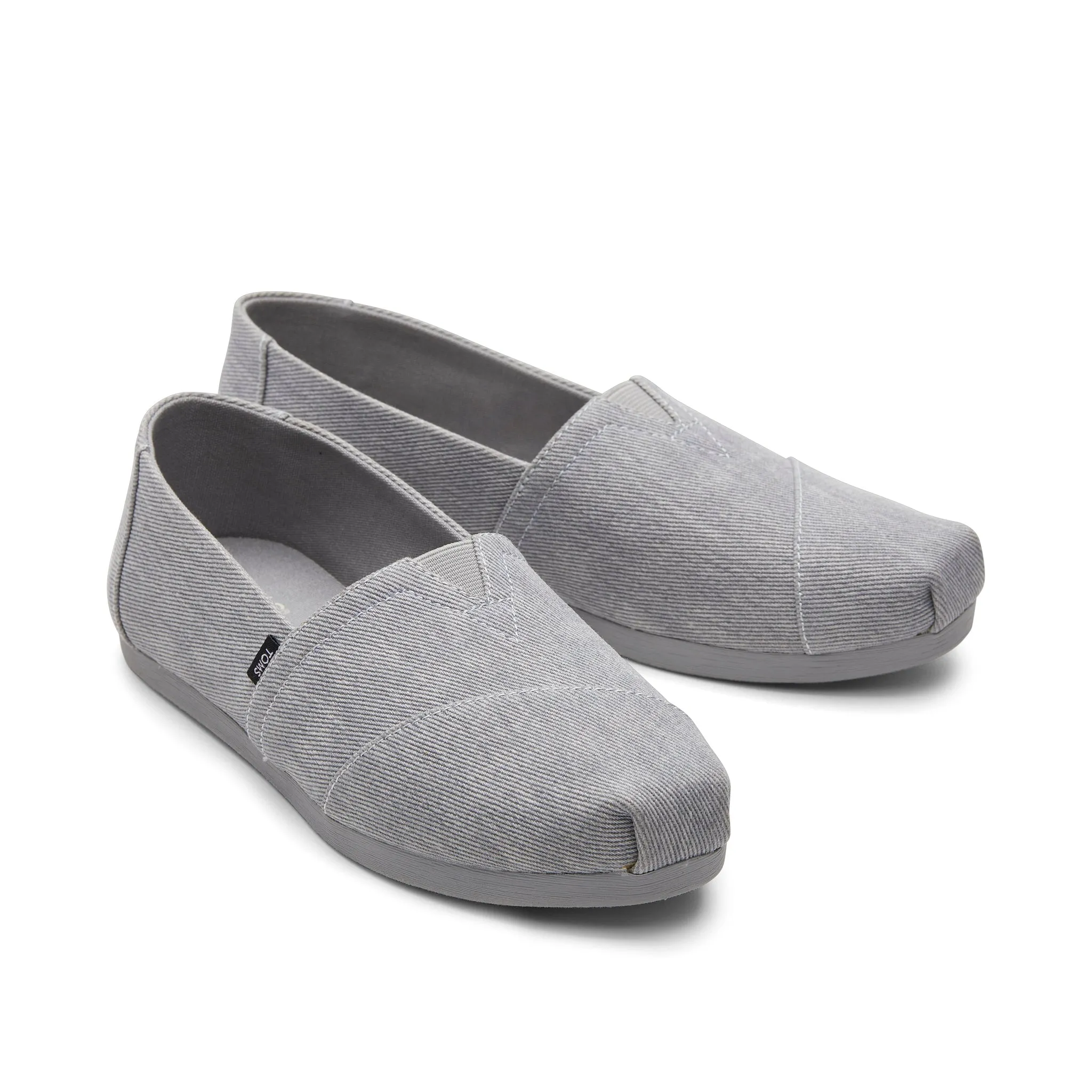 Classic Alpargata Grey Distressed Twill