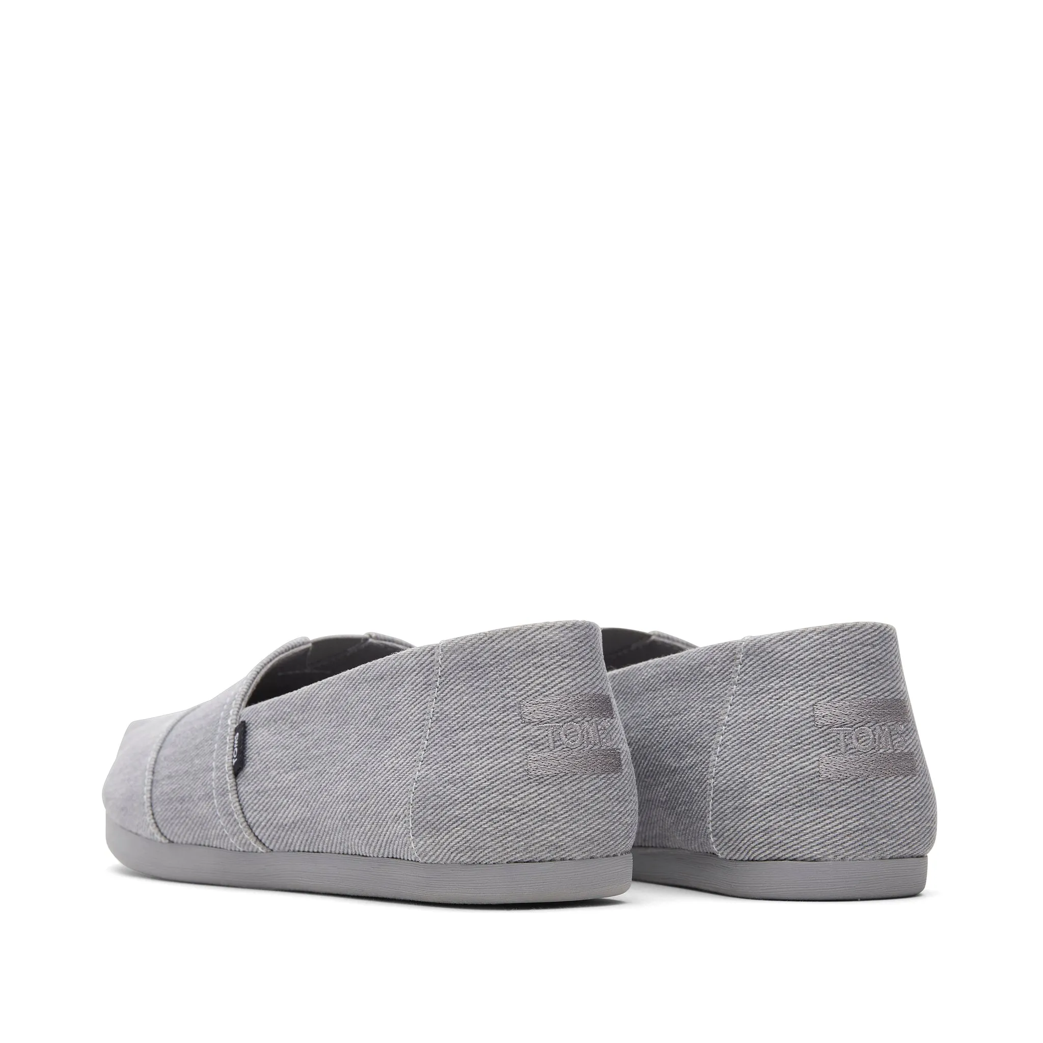Classic Alpargata Grey Distressed Twill