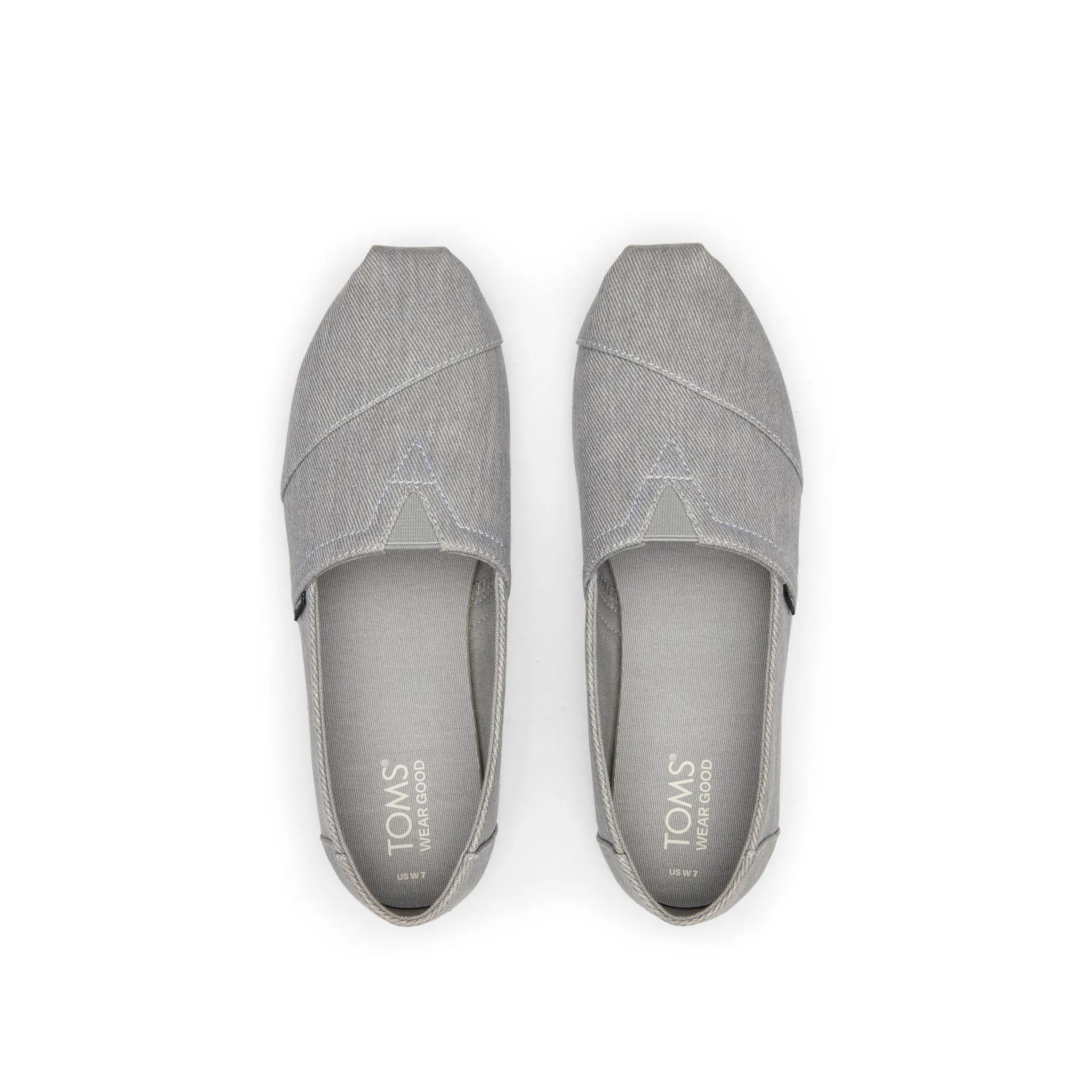 Classic Alpargata Grey Distressed Twill