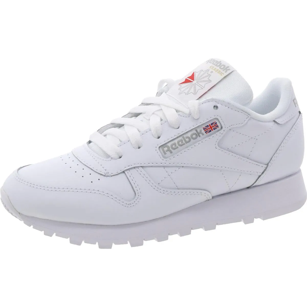 Classic Womens Lace-Up Leather Running & Training Shoes