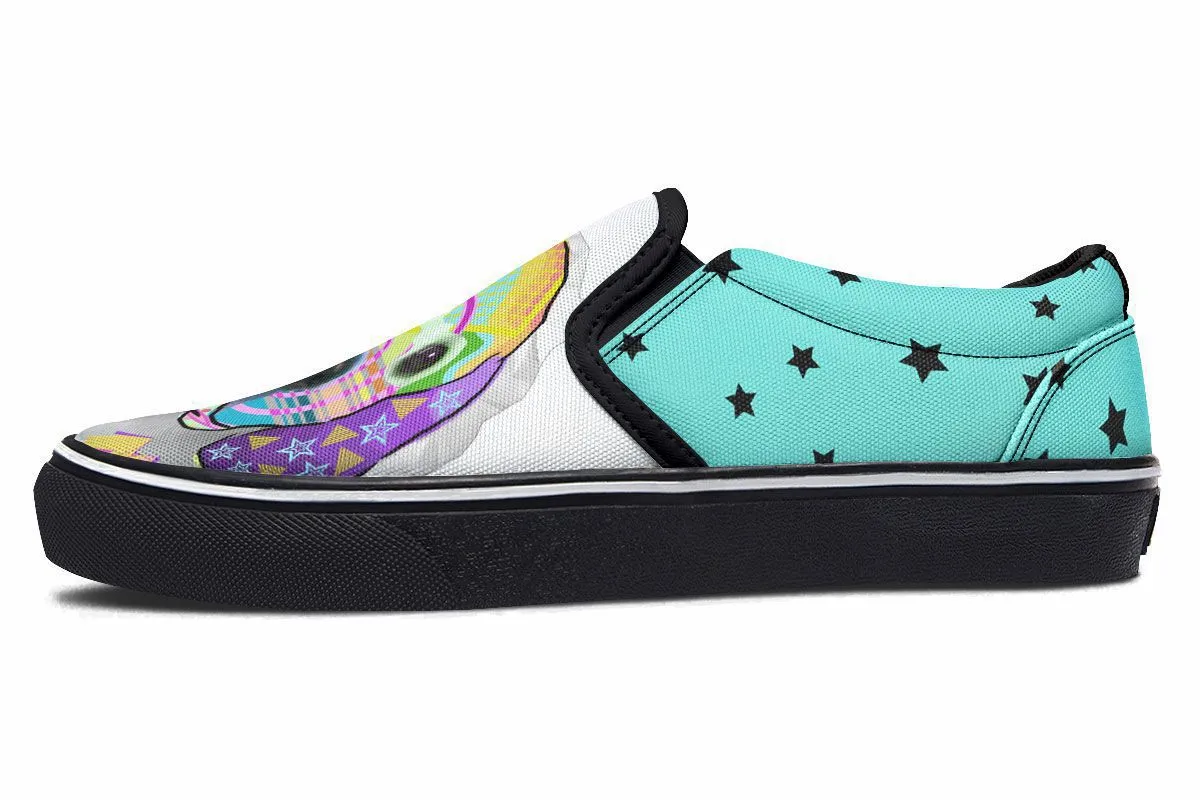 Collage Pup Golden Retreiver Slip-On Shoes