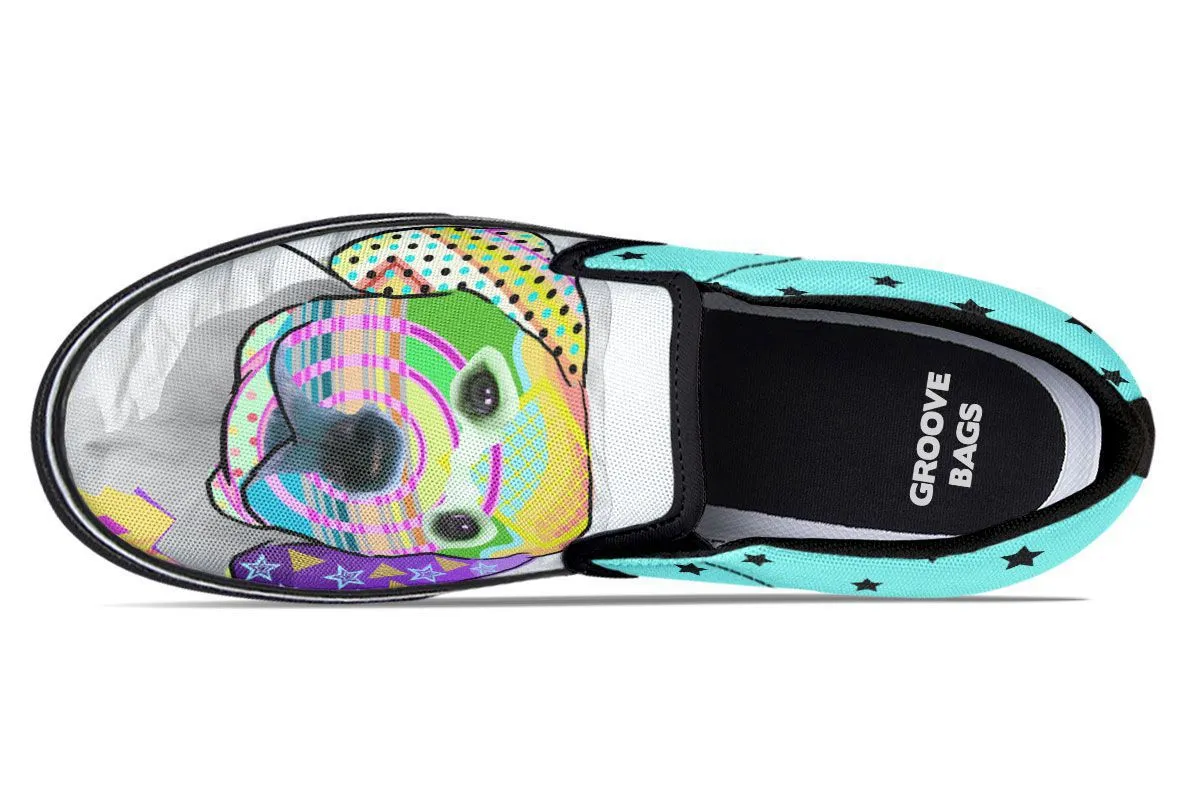 Collage Pup Golden Retreiver Slip-On Shoes
