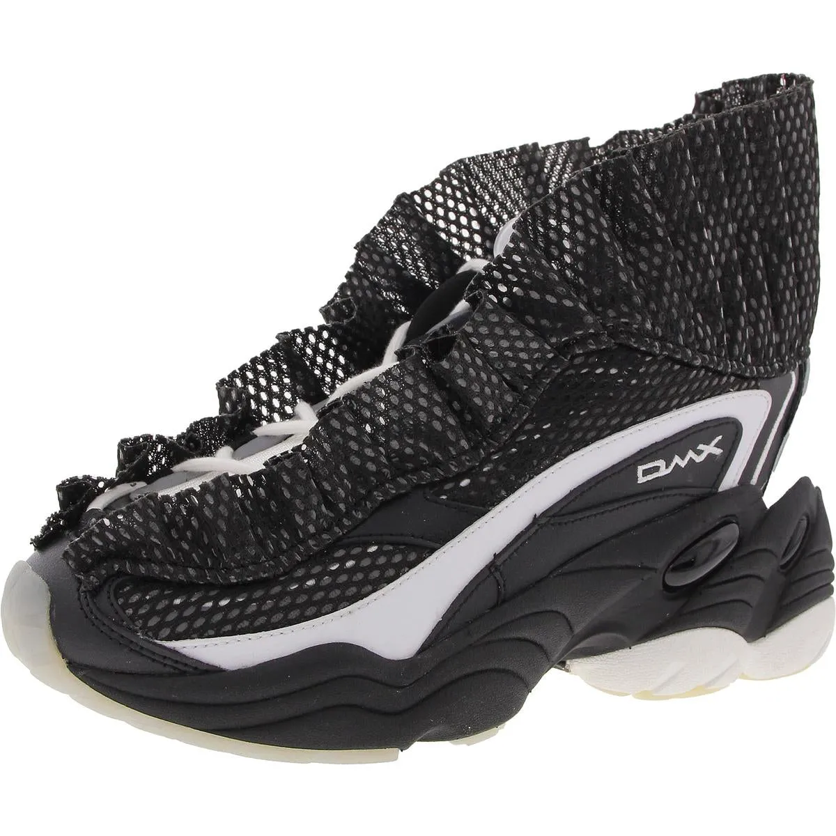 DMX Ruffle Womens Shimmer Leather Running & Training Shoes