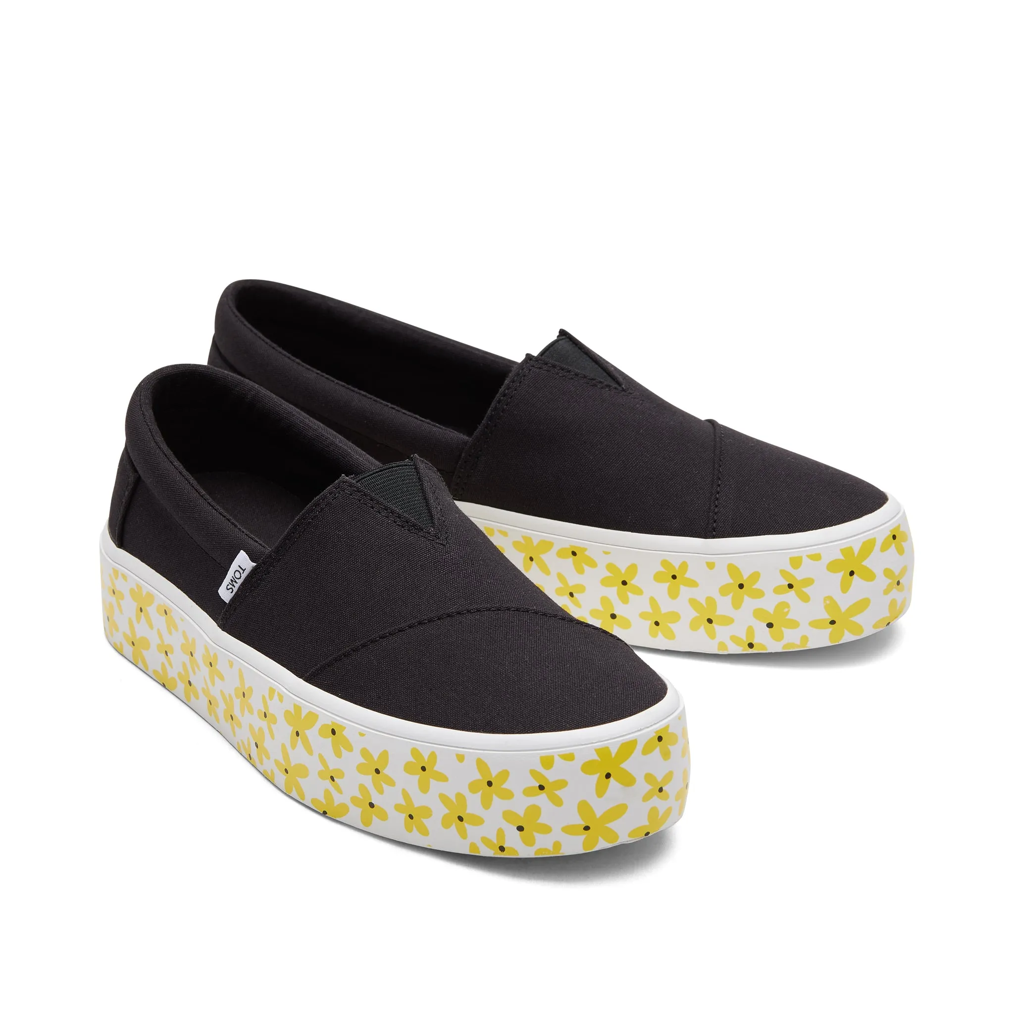 Fenix Platform Black Daisies Sneaker