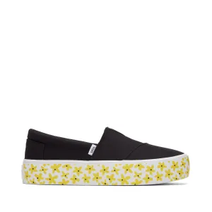 Fenix Platform Black Daisies Sneaker