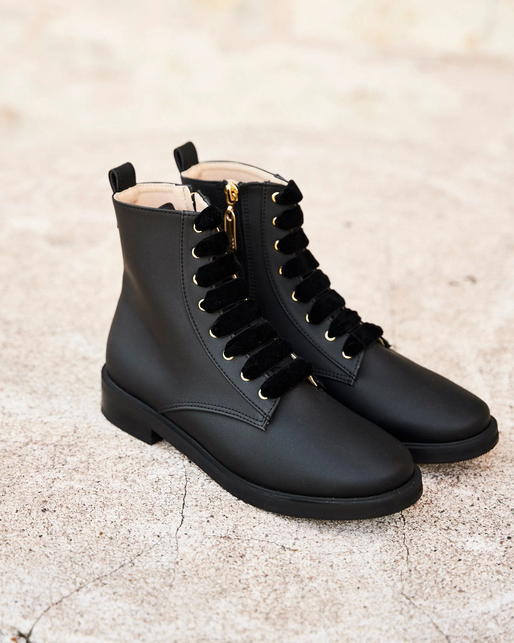 Galaxy Recycled Vegan Leather Boots | Black