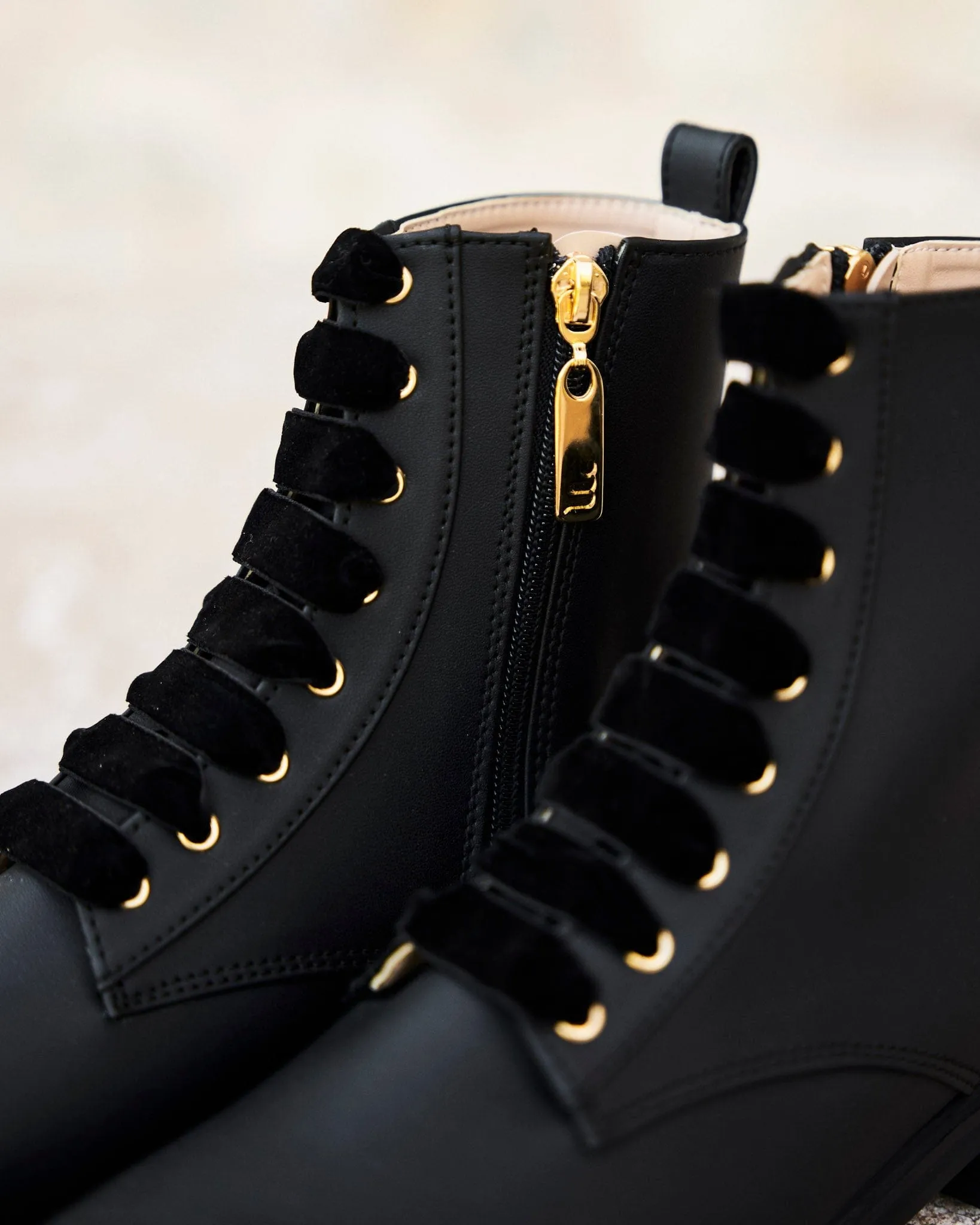 Galaxy Recycled Vegan Leather Boots | Black