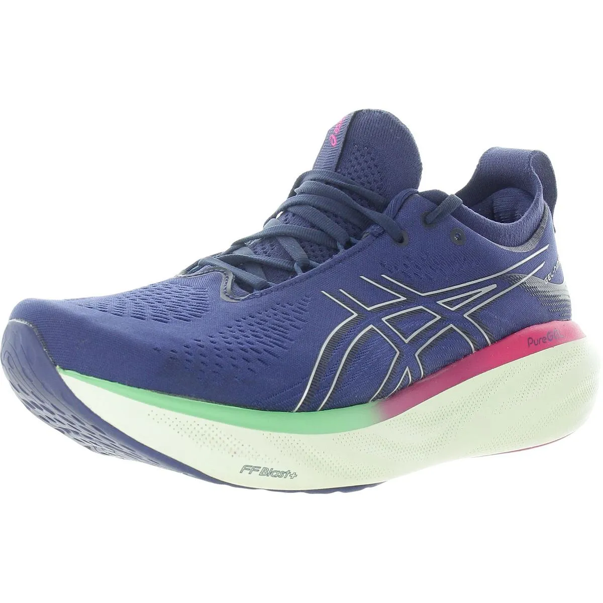 Gel-Nimbus 24 Platinum Womens Cushioned Footbed Mesh Running & Training Shoes
