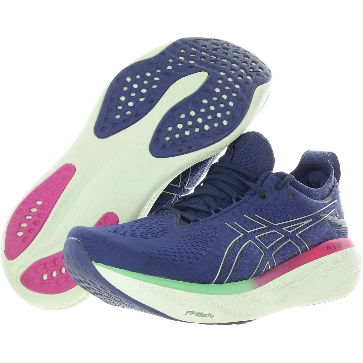 Gel-Nimbus 24 Platinum Womens Cushioned Footbed Mesh Running & Training Shoes