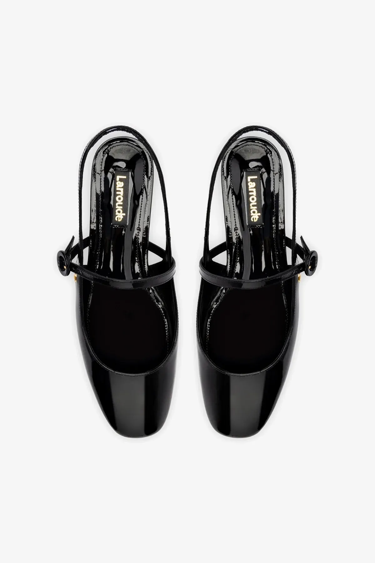 Georgina Ballet Flat In Black Patent Leather
