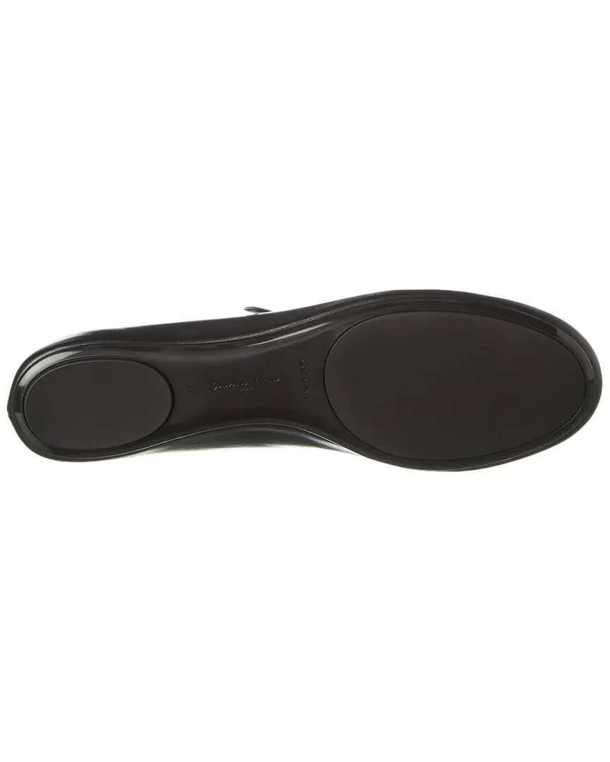 Gianvito Rossi Carla Leather Flat
