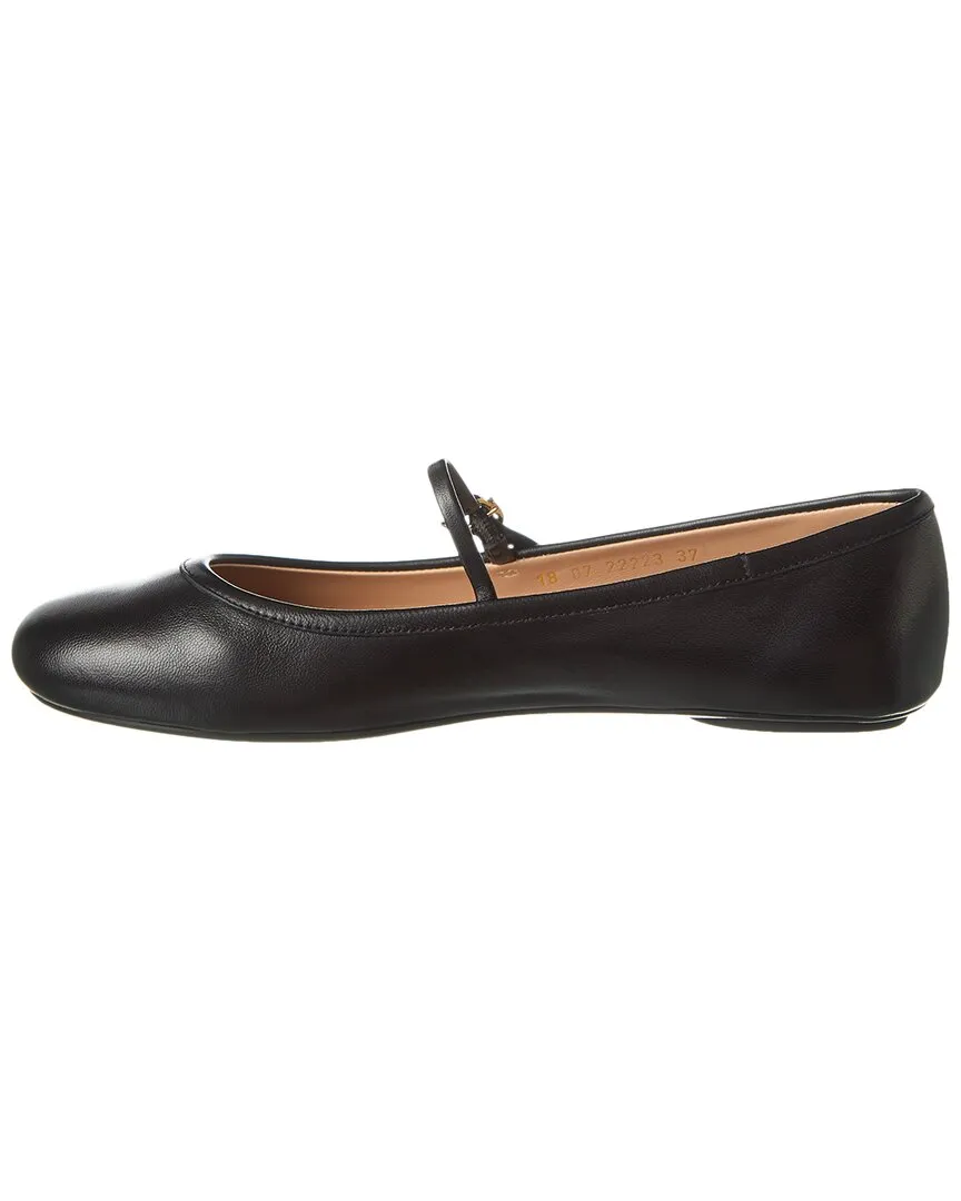 Gianvito Rossi Carla Leather Flat