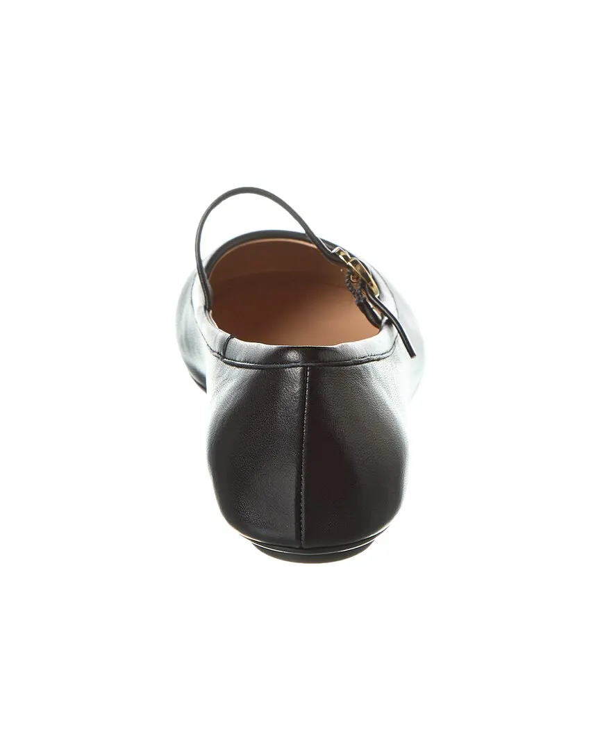 Gianvito Rossi Carla Leather Flat