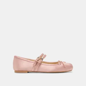 GIBSEN BALLET FLATS BLUSH SATIN