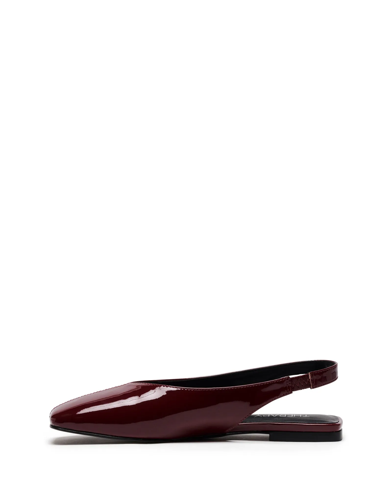 Graze Slingback Flat Bordeaux Patent