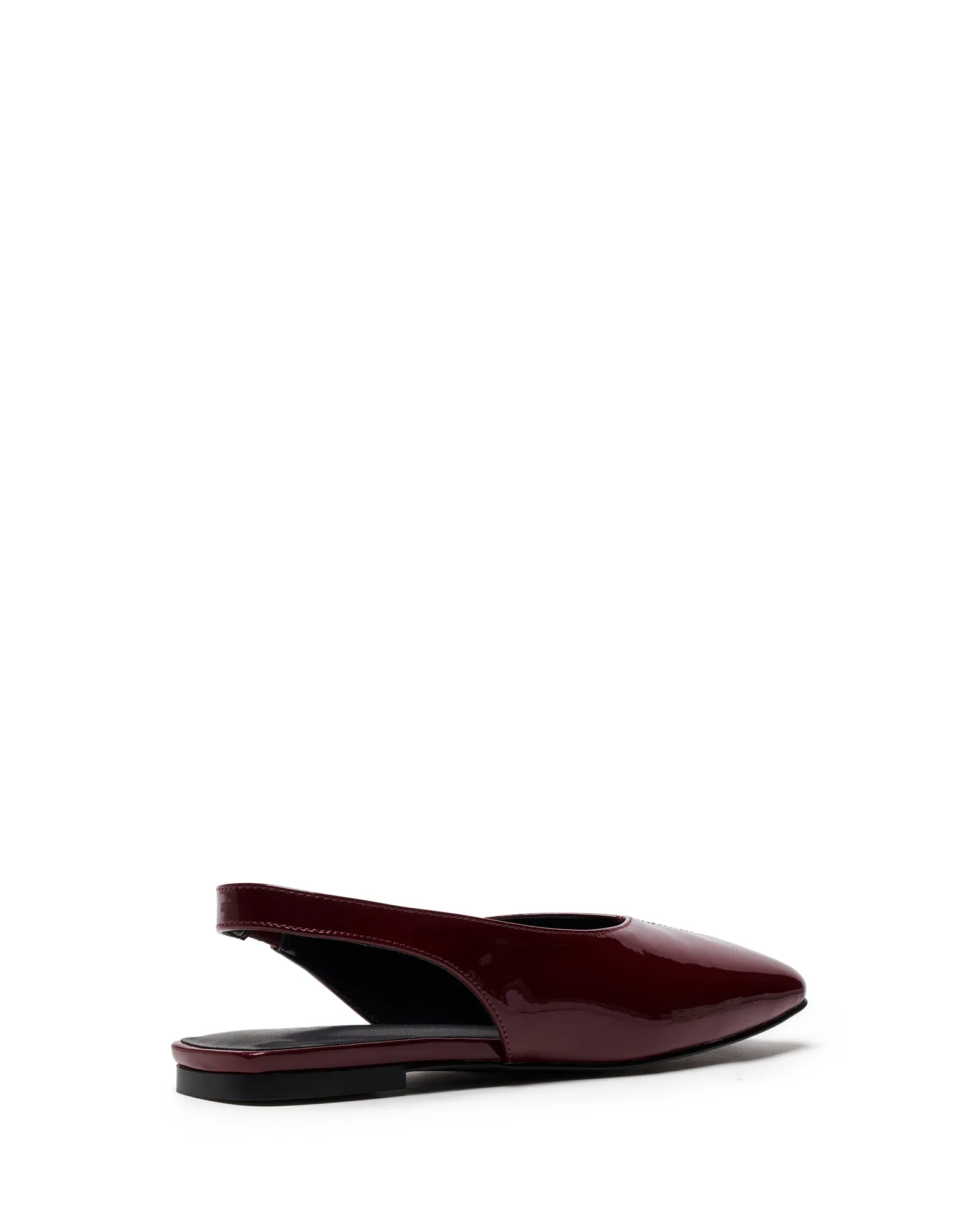 Graze Slingback Flat Bordeaux Patent