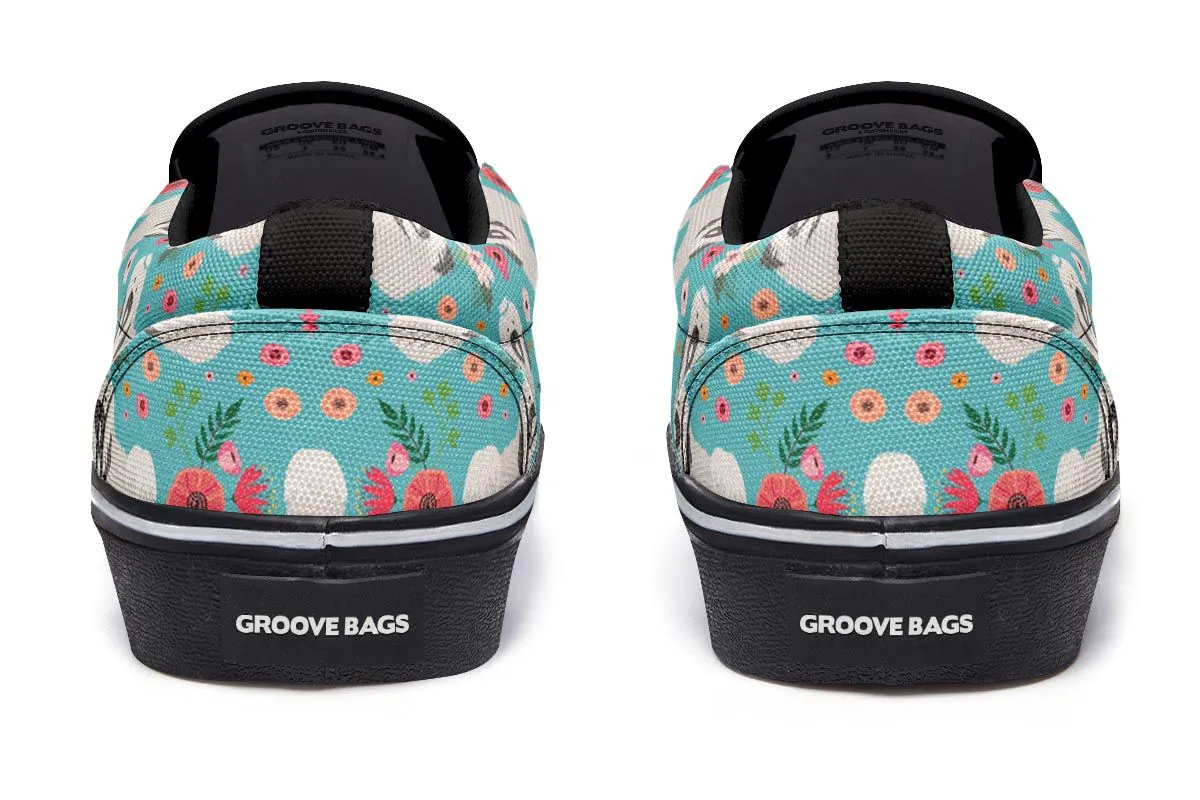 Havanese Flower Slip-On Shoes