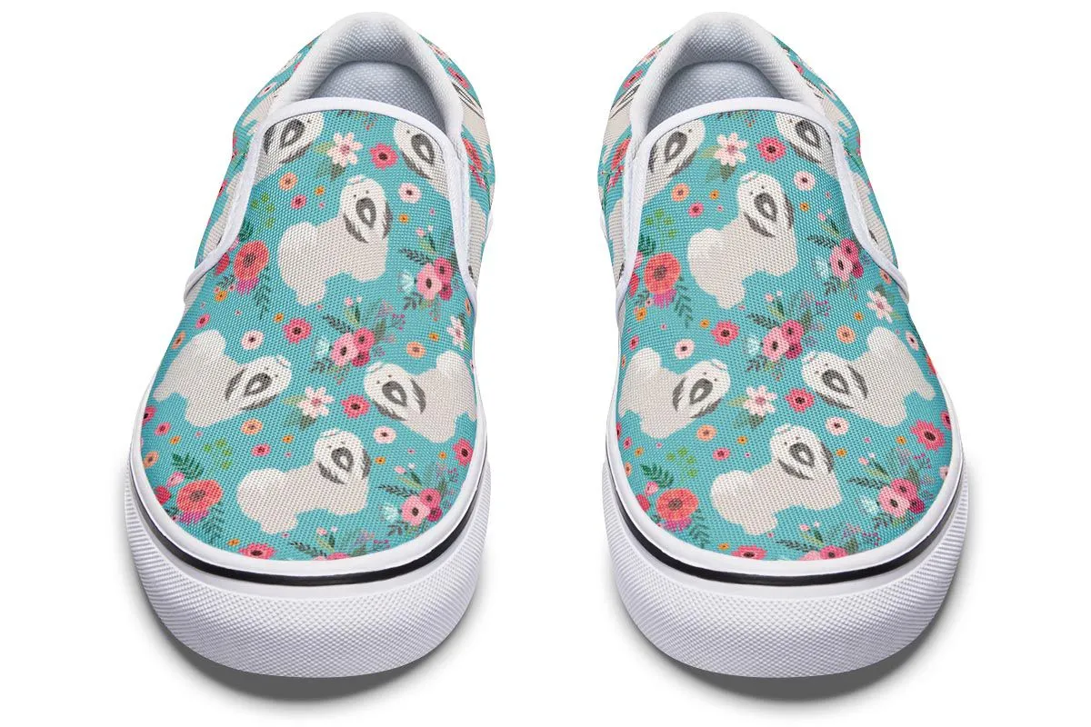 Havanese Flower Slip-On Shoes