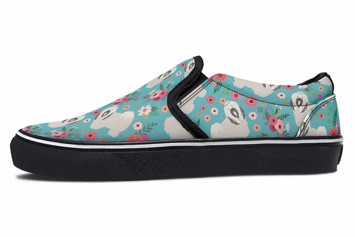 Havanese Flower Slip-On Shoes