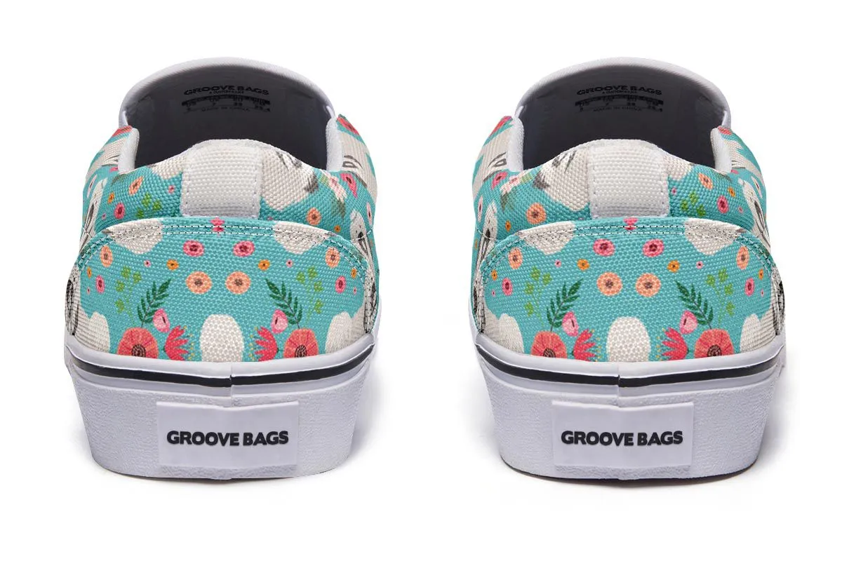 Havanese Flower Slip-On Shoes