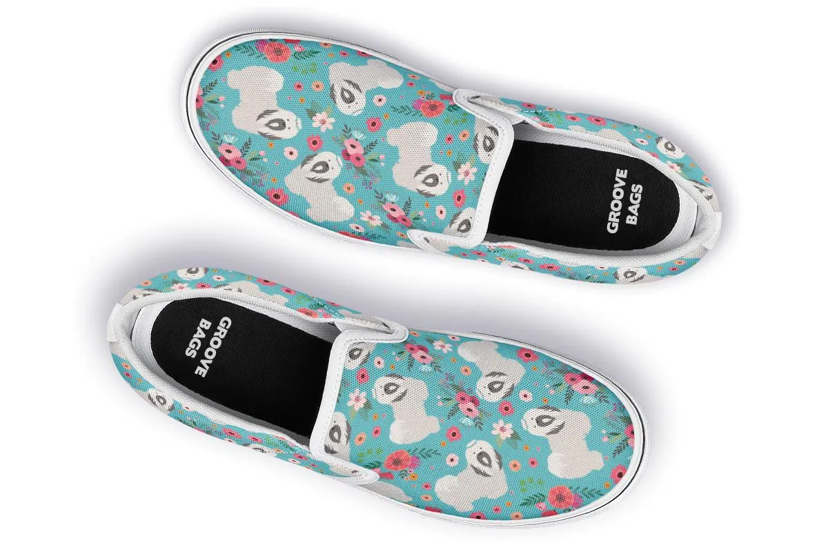 Havanese Flower Slip-On Shoes
