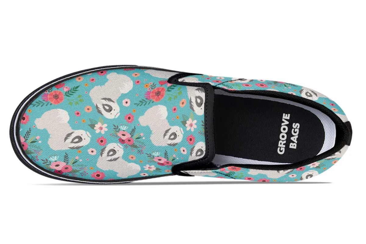 Havanese Flower Slip-On Shoes