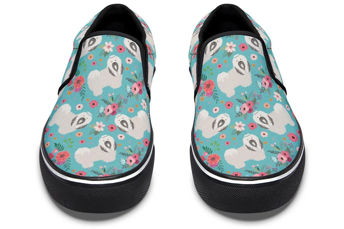 Havanese Flower Slip-On Shoes
