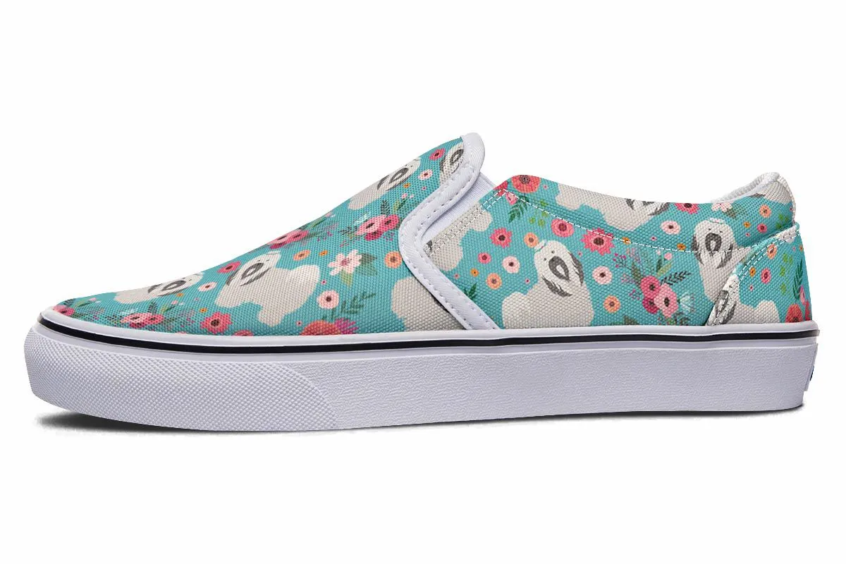 Havanese Flower Slip-On Shoes