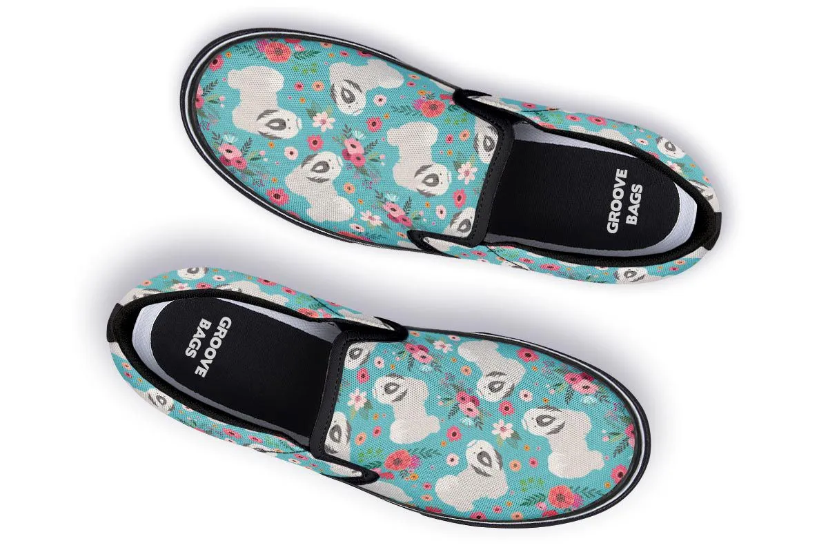Havanese Flower Slip-On Shoes