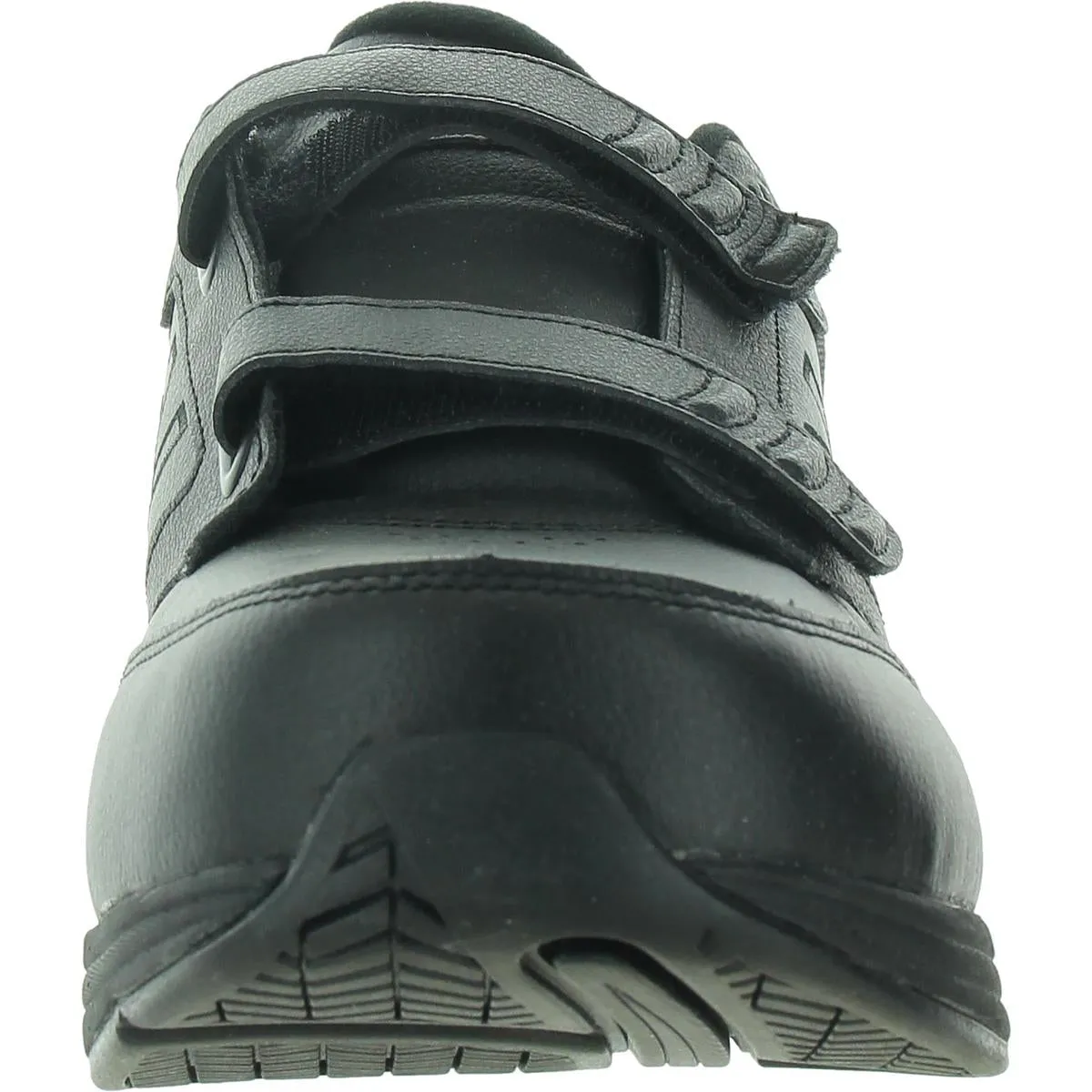 HOOK AND LOOP 928V3 Mens Cushioned Footbed Faux Leather Running & Training Shoes